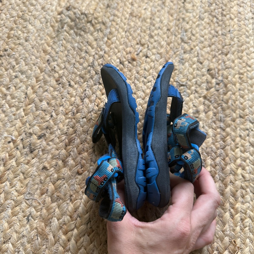 Teva Hurricane XLT 2 Blue Truck Construction Sandals Toddler Size 7 1019390T - Picture 3 of 6